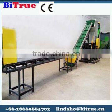 large capacity plastic bumper polyester recycling machine