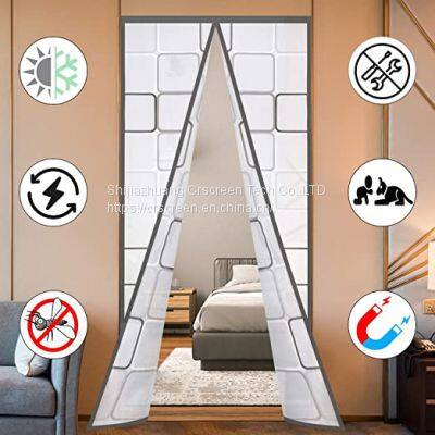 EVA Magnetic Screen Door Thermal Magnetic Self-Closing Privacy Door Curtain Winter Stop Draft Keep Cold Out Door Cover Suitable for Terrace, Kitchen, Bedroom photo-4