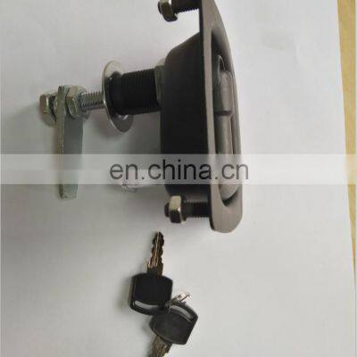 MS858C-3 Black Powder Coated Iron/Steel Industrial Flush Pull Latches Cabinet Hardware Vehicle Toolbox Panel Paddle Locks photo-3