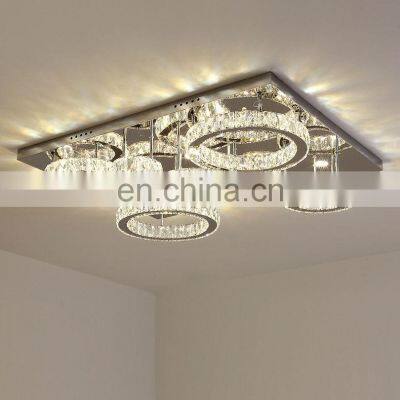 Modern Chandelier Crystal Fixture Pendant Ceiling Lamp Customized Hot Selling Lampen Home Chrome Crystal photo-2