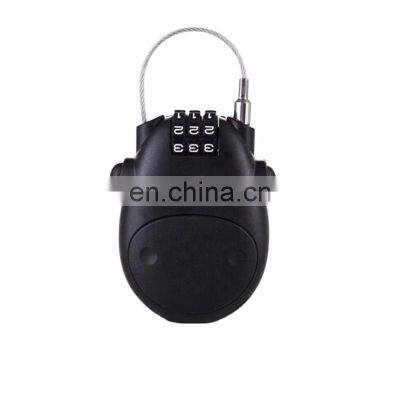 Bulk Oem Customized milk cow suitcase luggage gym safety combination cable lock padlock steel wire