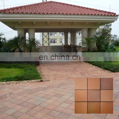 MPB-004 road pattern quarry floor tiles red brick size