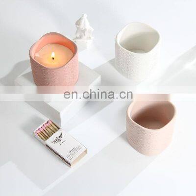 ENO handmade Scented candle with fragrance oil candles scented luxury ceramic private label candle in bulk