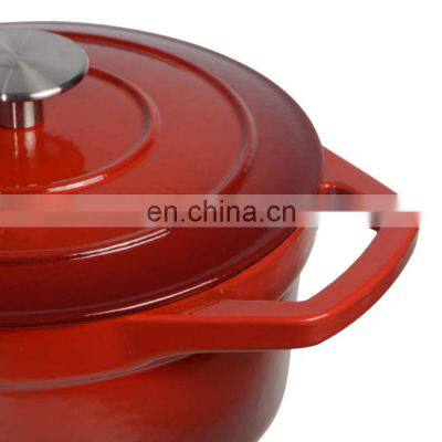 Cast Iron Carbon Steel Enamel Cooking Pot With s s Handle Cast Iron Pot photo-3