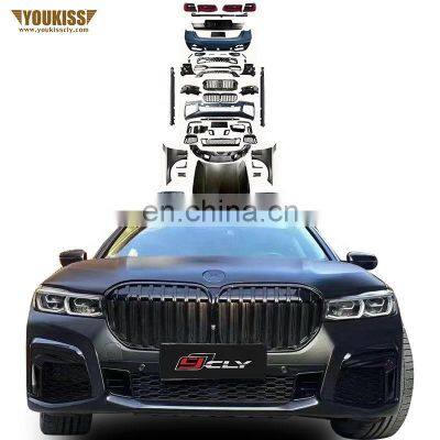 Hot Sale Car Front Rear Bumper Hood Car Grille For BMW 7 Series G11 G12 Old Upgrade New Body Kits Fenders Side Skirt Headlight