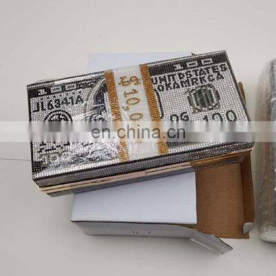 Luxury Rhinestone Dollar Clutch Bag Evening photo-4
