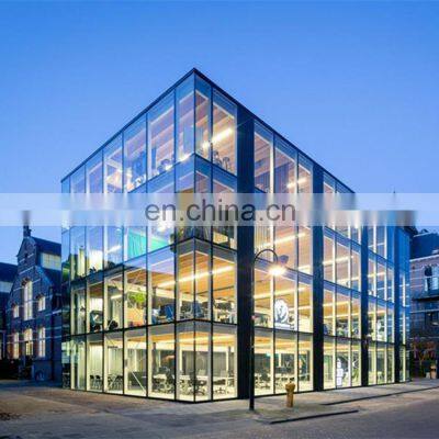 Prefab Construction Steel Structure Framed Commercial Office Building Steel Structure Building With Drawing