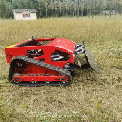 remote control mower on tracks, China remote control mower price, remote control slope mower with tracks for sale