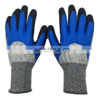 Great Grip HPPE Glass Fiber Construction Cut Resistant Level 5 Nitrile Coated Protective Safety Gloves photo-4