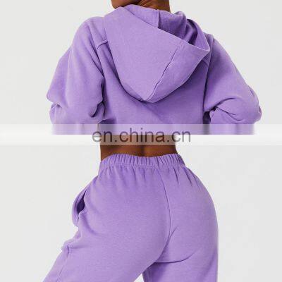 Fall Custom Long Sleeve Casual Warm Fleece Sweatshirt Hoodies Loose Pockets Pullover Tops photo-4