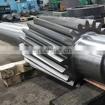 Custom precision large forged steel shaft gear shaft