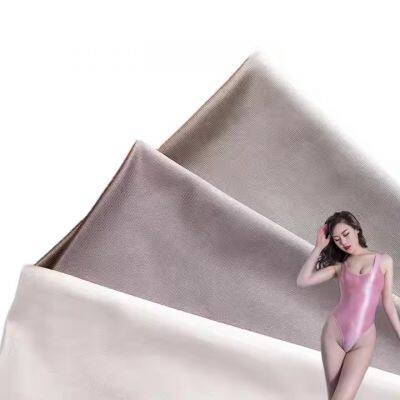 Customized 82% Poly18% Spandex High Stretch Glossy Round High-Meter Swimsuit Fabric For Underwear Sleepwear