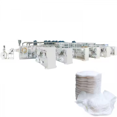 Full Servo High Speed Automatic Disposable Adult Baby Diaper Machine Made in Fujian photo-5