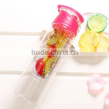 new design hot selling cheap logo printed BPA free Tritan fruit infuser sport water bottle