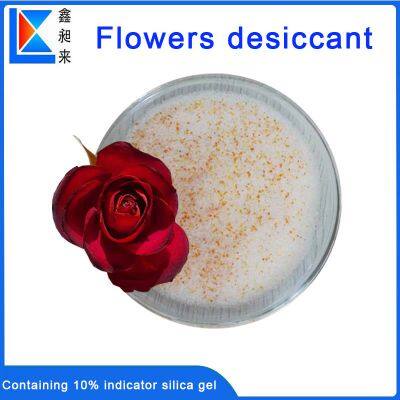 Dried flower production with silica gel sand indicator silica gel flower desiccant