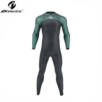 Triathlon Free Diving Wetsuit 2.5mm CR Glide Skin One Piece Fullsuit GBS Stitching