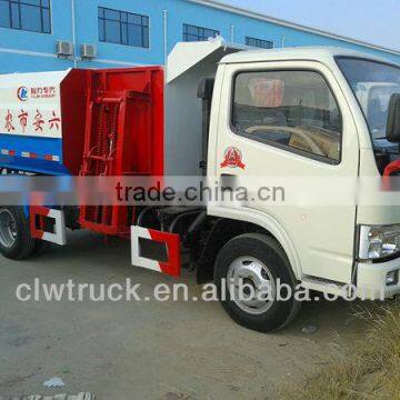 Factory Price Dongfeng hook lift containers for sale,5000L hook lift garbage truck