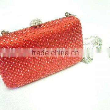 red sequin evening bag clutch