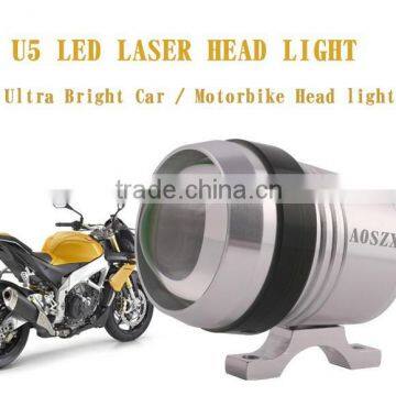 NEW U5 U3 Laser Auto LED Head light Angel Eye Ring Motorbike LED Laser Cannon Tail Light