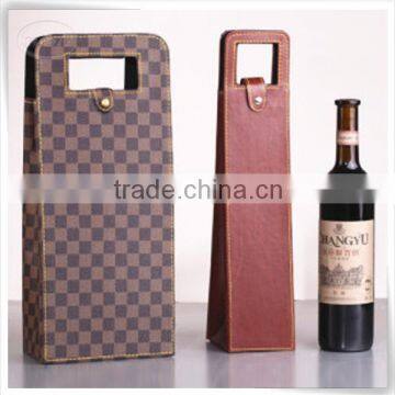 Luxury storage display pu leather custom wine box