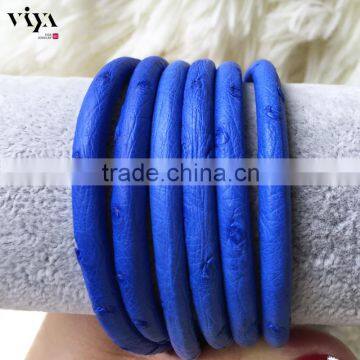 China Factory Wholesale Charm Leather Cord 4mm5mm6mm 100% Real Ostrich Leather Cord With High Quality Standard photo-2