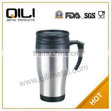 16oz calssic white thermos auto mug