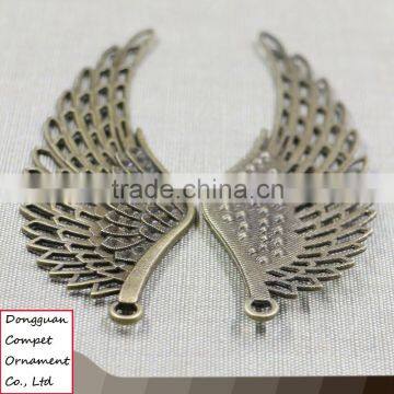 Wholesale Diy Accessories Zinc Alloy Hollow Out Big Wings Pendant photo-2