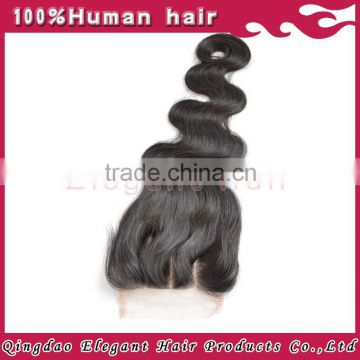 Wholesale Remy Virgin Body wave texture human hair cheap human hair lace closure