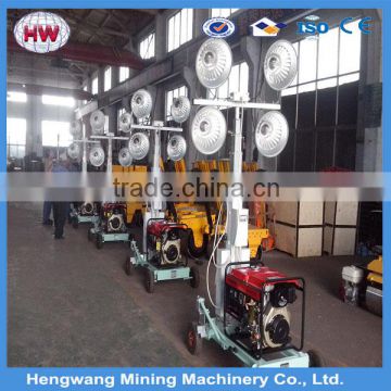 2016 hengwang Outdoor Light tower with generator/ Lighting for construction site or mining