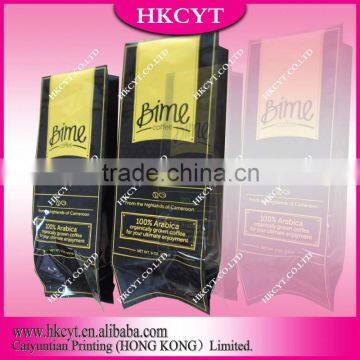 Plastic packaging bag/side gusset coffee bag/aluminum foil coffee bag