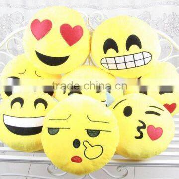 free sample Cojin emoji/stuffed yellow emoji cojin/soft emoji pillow wholesale