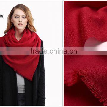 Korea Fashion Women Plain Merino Wool Scarf