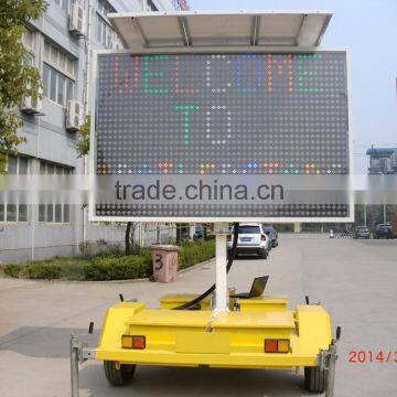 solar power LED full matrix VMS for traffic control and advertising