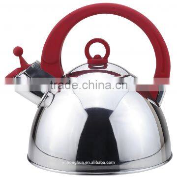 Stainless steel whistling tea kettle