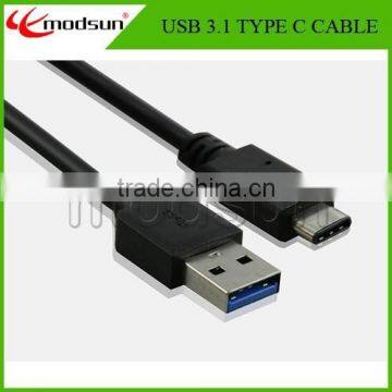 New arrival Super Speed 10Gbps USB 3.1 Type C Cable,USB3.1 type C to Type A cable