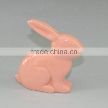 Lovely pink ceramic rabbit Easter gift