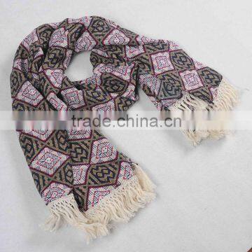 Promotional Cheap Wool Viscose Viscose Stole Scarves ,scarf for Women photo-4