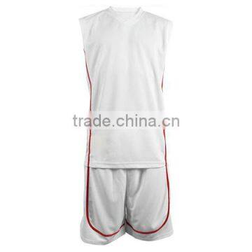 Basketball Sleeveless T-Shirt and Short White