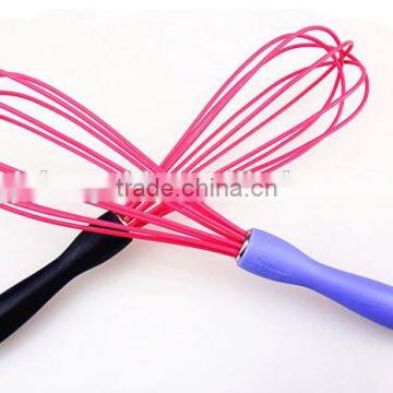 Hot Sale Colorful Silicone Whisk With PP Handle Silicone Kitchen Utensils for Blending, Whisking, Beating & Stirring