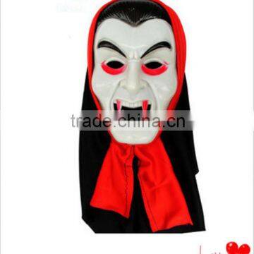 Terrorist halloween mask/plastic white halloween mask