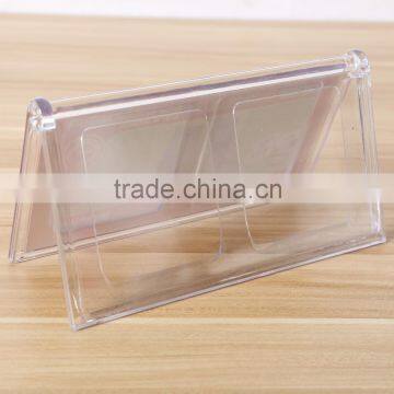 Office Gear V Shape Transprent Acrylic Stand-up Sign Holder photo-3