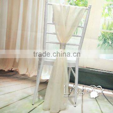 ruffled wedding chair cover