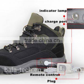 High quality rechargeable electrically heated foot warm winter house shoes