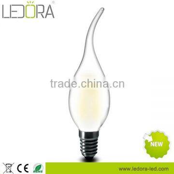 Hot 230V C35 3.5W E14 Dimmable LED Filament Candle Bulb With All Glass photo-5