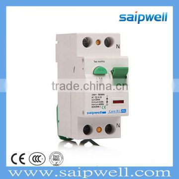 SAIPWELL 2 Pole Mini Breaker 25a Circuit CEE/IEC Hot Sale High Quality RCCB Circuit Breaker