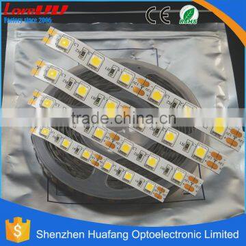 Superthin wateproof IP65 Spraying silicon 60leds/m 300leds SMD5050 led flexible strip light