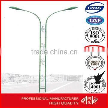 Round Type and Garden Application Hot Dip Galvanized Street Lighting Pole