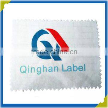 shenzhen private custom inkjet heat transfer Sublimation print wash care satin fabric labels