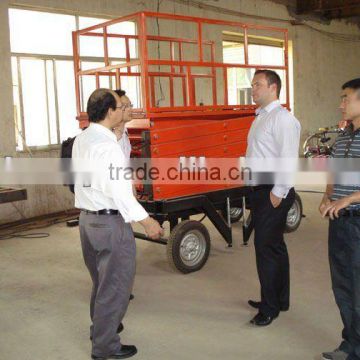 battery powered scissor lift platform