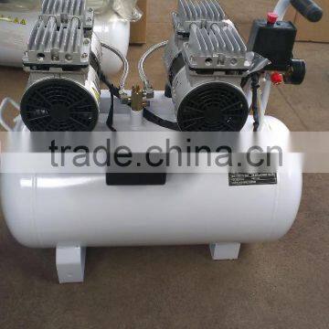 550w 4CFM Silent Oil Free Piston Air Compressor 50L AC Power
